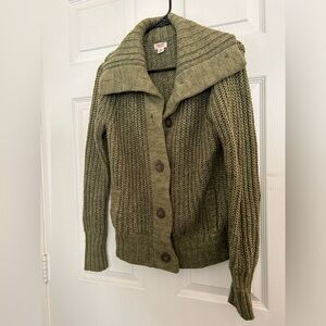 Forest green Mossimo women cardigan, size small